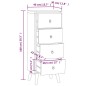 vidaXL Kommode 40x30x100 cm Massivholz Teak vidaXL Kommode 40x30x100 cm Massivholz Teak