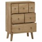 vidaXL Kommode 56x30x80 cm Massivholz Teak vidaXL Kommode 56x30x80 cm Massivholz Teak