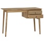 vidaXL Schreibtisch mit 2 Schubladen 110x52x75 cm Massivholz Teak vidaXL Schreibtisch mit 2 Schubladen 110x52x75 cm Massivholz Teak