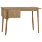 vidaXL Schreibtisch mit 2 Schubladen 110x52x75 cm Massivholz Teak vidaXL Schreibtisch mit 2 Schubladen 110x52x75 cm Massivholz Teak