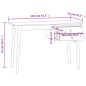 vidaXL Schreibtisch mit 2 Schubladen 110x52x75 cm Massivholz Teak vidaXL Schreibtisch mit 2 Schubladen 110x52x75 cm Massivholz Teak