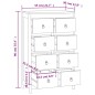 vidaXL Kommode 55x30x90 cm Massivholz Teak vidaXL Kommode 55x30x90 cm Massivholz Teak