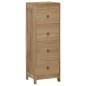 vidaXL Kommode 40x30x100 cm Massivholz Teak vidaXL Kommode 40x30x100 cm Massivholz Teak
