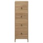 vidaXL Kommode 40x30x100 cm Massivholz Teak vidaXL Kommode 40x30x100 cm Massivholz Teak