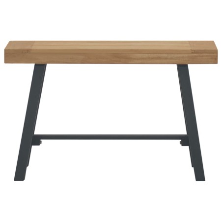 vidaXL Bank 80 cm Massivholz Teak