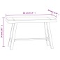 vidaXL Bank 80 cm Massivholz Teak vidaXL Bank 80 cm Massivholz Teak