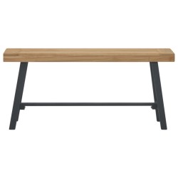 vidaXL Bank 110 cm Massivholz Teak