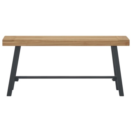 vidaXL Bank 110 cm Massivholz Teak