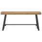 vidaXL Bank 110 cm Massivholz Teak vidaXL Bank 110 cm Massivholz Teak