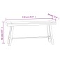 vidaXL Bank 110 cm Massivholz Teak vidaXL Bank 110 cm Massivholz Teak