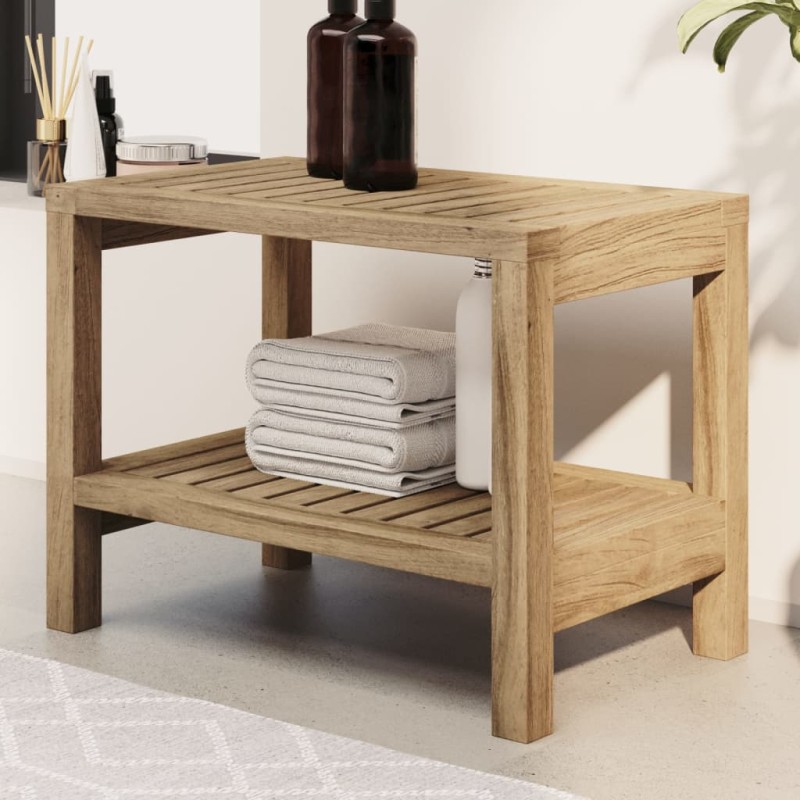 vidaXL Duschbank 60x30x45 cm Massivholz Teak vidaXL Duschbank 60x30x45 cm Massivholz Teak