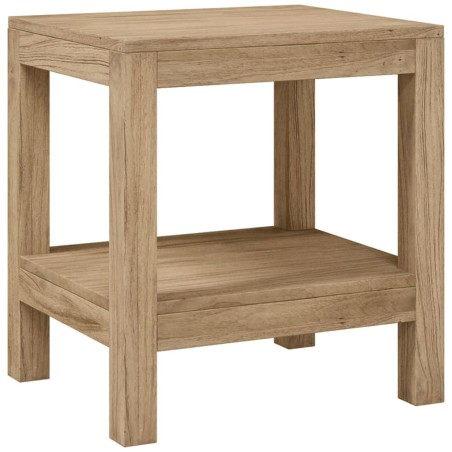 vidaXL Duschbank 45x35x45 cm Massivholz Teak