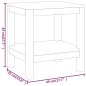 vidaXL Duschbank 45x35x45 cm Massivholz Teak vidaXL Duschbank 45x35x45 cm Massivholz Teak
