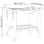 vidaXL Badezimmer-Beistelltisch 50x35x45 cm Massivholz Teak vidaXL Badezimmer-Beistelltisch 50x35x45 cm Massivholz Teak