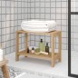 vidaXL Duschbank 60x30x45 cm Massivholz Teak vidaXL Duschbank 60x30x45 cm Massivholz Teak