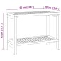 vidaXL Duschbank 60x30x45 cm Massivholz Teak vidaXL Duschbank 60x30x45 cm Massivholz Teak
