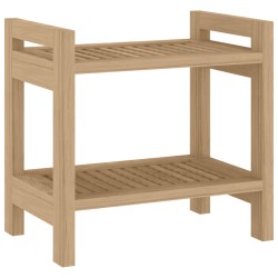 vidaXL Duschbank 45x30x45 cm Massivholz Teak