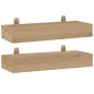 vidaXL Wandregale 2 Stk. 40x15x4 cm Massivholz Teak vidaXL Wandregale 2 Stk. 40x15x4 cm Massivholz Teak