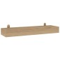 vidaXL Wandregale 2 Stk. 60x15x6 cm Massivholz Teak vidaXL Wandregale 2 Stk. 60x15x6 cm Massivholz Teak