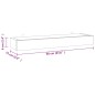 vidaXL Wandregale 2 Stk. 60x15x6 cm Massivholz Teak vidaXL Wandregale 2 Stk. 60x15x6 cm Massivholz Teak
