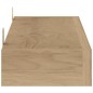vidaXL Wandregale 2 Stk. 110x15x6 cm Massivholz Teak vidaXL Wandregale 2 Stk. 110x15x6 cm Massivholz Teak