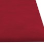 Wandpaneele 12 Stk. Weinrot 60x15 cm Samt 1,08 m² Wandpaneele 12 Stk. Weinrot 60x15 cm Samt 1,08 m²