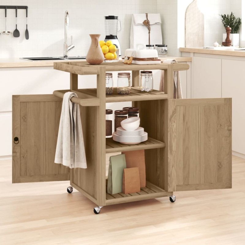 vidaXL Barwagen 70x50x90 cm Massivholz Teak vidaXL Barwagen 70x50x90 cm Massivholz Teak