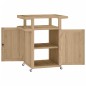 vidaXL Barwagen 70x50x90 cm Massivholz Teak vidaXL Barwagen 70x50x90 cm Massivholz Teak