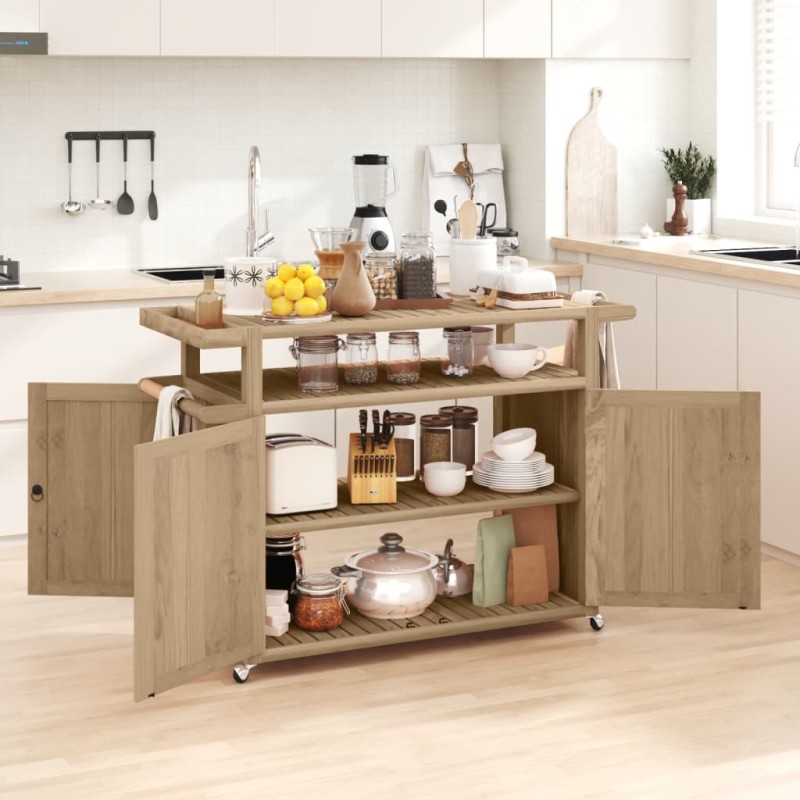 vidaXL Barwagen 120x50x90 cm Massivholz Teak vidaXL Barwagen 120x50x90 cm Massivholz Teak