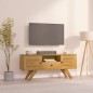 vidaXL TV-Schrank 110x30x50 cm Massivholz Teak vidaXL TV-Schrank 110x30x50 cm Massivholz Teak