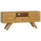 vidaXL TV-Schrank 110x30x50 cm Massivholz Teak vidaXL TV-Schrank 110x30x50 cm Massivholz Teak