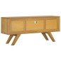 vidaXL TV-Schrank 110x30x50 cm Massivholz Teak vidaXL TV-Schrank 110x30x50 cm Massivholz Teak