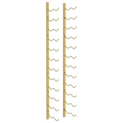 vidaXL Wand-Weinregal für 24 Flaschen Golden Eisen