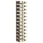 vidaXL Wand-Weinregal für 24 Flaschen Golden Eisen vidaXL Wand-Weinregal für 24 Flaschen Golden Eisen