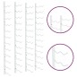 vidaXL Wand-Weinregal für 24 Flaschen 2 Stk. Weiß Eisen vidaXL Wand-Weinregal für 24 Flaschen 2 Stk. Weiß Eisen