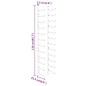 vidaXL Wand-Weinregal für 24 Flaschen 2 Stk. Weiß Eisen vidaXL Wand-Weinregal für 24 Flaschen 2 Stk. Weiß Eisen