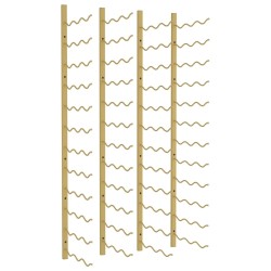 vidaXL Wand-Weinregal für 36 Flaschen 2 Stk. Golden Eisen