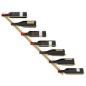 vidaXL Wand-Weinregal für 7 Flaschen Golden Metall vidaXL Wand-Weinregal für 7 Flaschen Golden Metall
