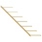 vidaXL Wand-Weinregal für 7 Flaschen Golden Metall vidaXL Wand-Weinregal für 7 Flaschen Golden Metall