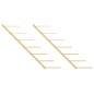 vidaXL Wand-Weinregale für 7 Flaschen 2 Stk. Golden Metall vidaXL Wand-Weinregale für 7 Flaschen 2 Stk. Golden Metall