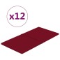 Wandpaneele 12 Stk. Weinrot 60x30 cm Samt 2,16 m² Wandpaneele 12 Stk. Weinrot 60x30 cm Samt 2,16 m²