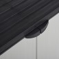 vidaXL Garten-Lagerschrank mit 1 Boden Grau und Schwarz 68x40x85 cm vidaXL Garten-Lagerschrank mit 1 Boden Grau und Schwarz 68x40x85 cm