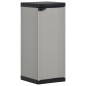 vidaXL Garten-Lagerschrank mit 1 Boden Grau und Schwarz 35x40x85 cm vidaXL Garten-Lagerschrank mit 1 Boden Grau und Schwarz 35x40x85 cm