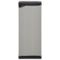 vidaXL Garten-Lagerschrank mit 1 Boden Grau und Schwarz 35x40x85 cm vidaXL Garten-Lagerschrank mit 1 Boden Grau und Schwarz 35x40x85 cm