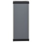 vidaXL Garten-Lagerschrank mit 1 Boden Grau und Schwarz 35x40x85 cm vidaXL Garten-Lagerschrank mit 1 Boden Grau und Schwarz 35x40x85 cm