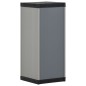 vidaXL Garten-Lagerschrank mit 1 Boden Grau und Schwarz 35x40x85 cm vidaXL Garten-Lagerschrank mit 1 Boden Grau und Schwarz 35x40x85 cm