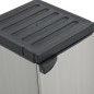 vidaXL Garten-Lagerschrank mit 1 Boden Grau und Schwarz 35x40x85 cm vidaXL Garten-Lagerschrank mit 1 Boden Grau und Schwarz 35x40x85 cm