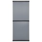 vidaXL Garten-Lagerschrank mit 3 Böden Grau & Schwarz 68x40x168 cm vidaXL Garten-Lagerschrank mit 3 Böden Grau & Schwarz 68x40x168 cm