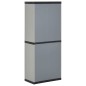 vidaXL Garten-Lagerschrank mit 3 Böden Grau & Schwarz 68x40x168 cm vidaXL Garten-Lagerschrank mit 3 Böden Grau & Schwarz 68x40x168 cm