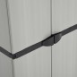 vidaXL Garten-Lagerschrank mit 3 Böden Grau & Schwarz 68x40x168 cm vidaXL Garten-Lagerschrank mit 3 Böden Grau & Schwarz 68x40x168 cm